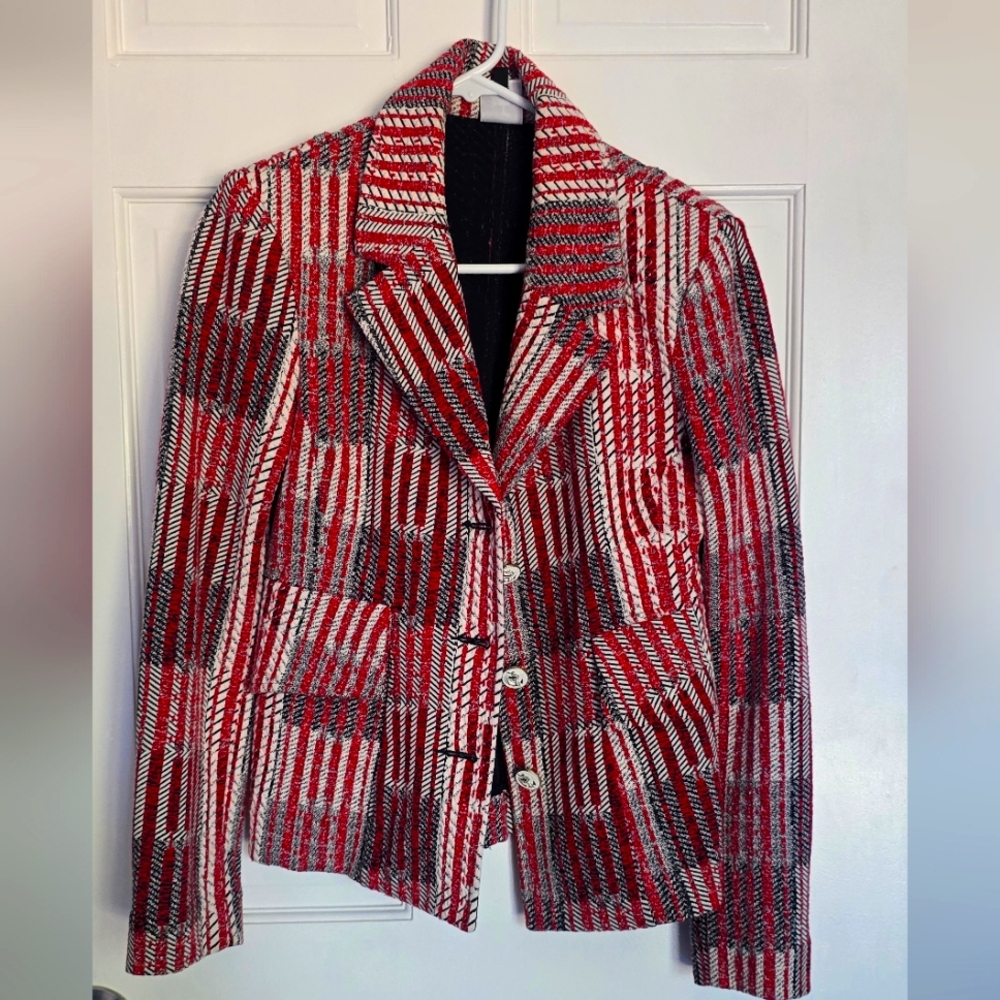 Stylish Red and Black Women's Jacket